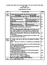 Hướng dẫn chấm thi chọn học sinh giỏi cấp huyện THCS năm 2016  2017 môn thi Sinh Học